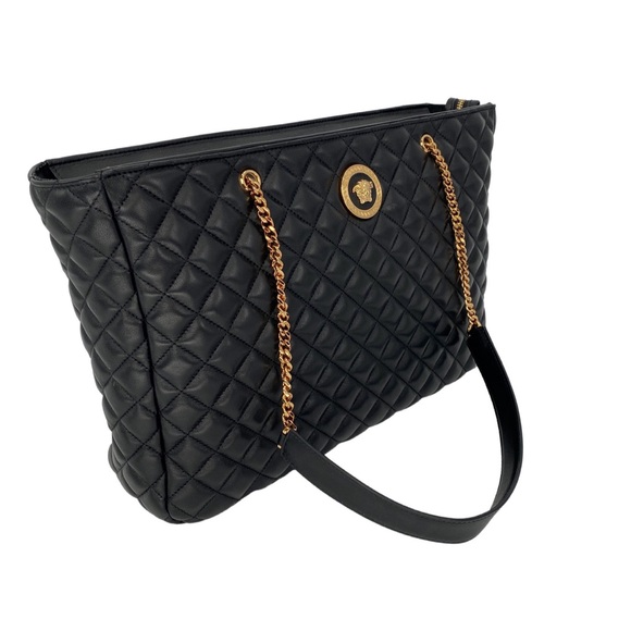 Versace Black Shoulder Medusa Bag - Picture 2 of 11